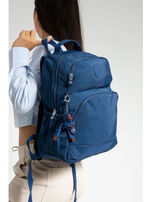 Çanta Trend Sanmorris  Suya Dayanıklı Kumaş Laptop Bölmeli 3 Gözlü Siyah Renkli Okul Seyahat Sırt Çantası