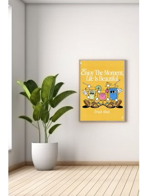 Bs Baskı A3 Lıfe Is Beautıful Baskılı Poster