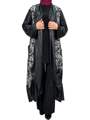 ottomanwear.com Iç Tunik ve Kimono Ikili Takım Siyah OTW43807