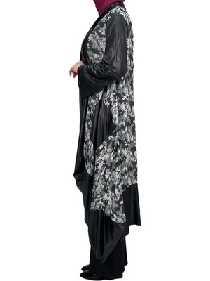 ottomanwear.com Iç Tunik ve Kimono Ikili Takım Siyah OTW43807