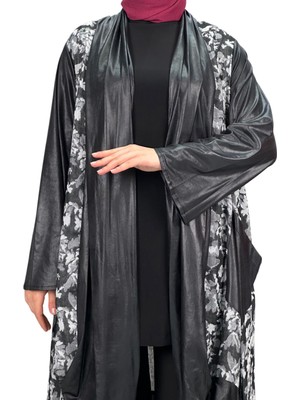 ottomanwear.com Iç Tunik ve Kimono Ikili Takım Siyah OTW43807