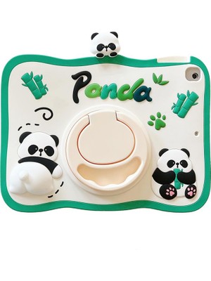 MobaxAksesuar Apple iPad 7. Nesil 10.2" Kılıf Cute Dolls Standlı Eğlenceli 3D Karekterli Çocuk Kılıfı A2197 A2198 A2200