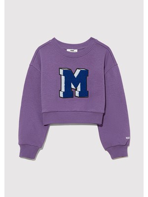 Mavi M Logo Baskılı Mor SWEATSHIRT7S10079-88135