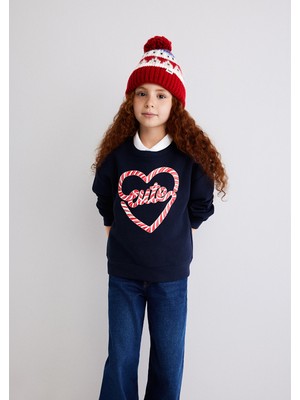 Mavi Yılbaşı Cute Baskılı Lacivert SWEATSHIRT7S10112-82318