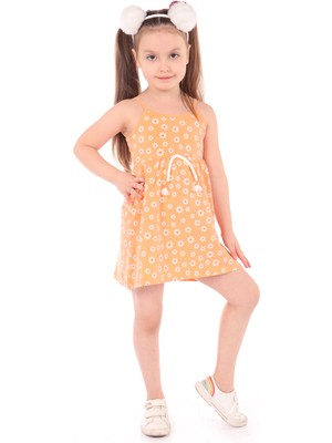Toontoy Kız Çocuk Komple Baskılı Elbise