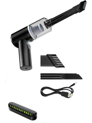 Viatom Mini Araç Süpürgesi El Süpürgesi USB Şarjlı + Araba Telefon Numarası Numaratör