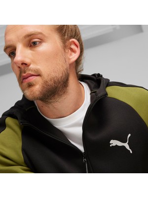 Puma Evostrıpe Full-Zip Hoodie Dk Olive Green