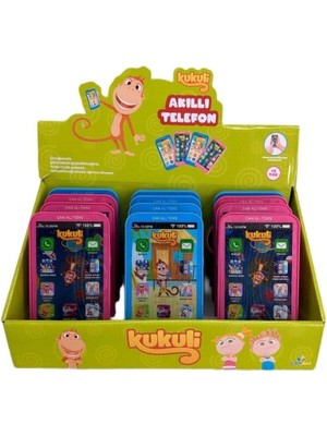 Belirtilmemiş Kukuli Oyuncak Telefon Açık Pembe Renkli Plastik Eğitici Oyun 0 - 3 Yaş Çocuklar İçin