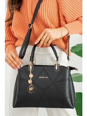 Kadın El ve Omuz Çantası 3 Bölmeli Çanta