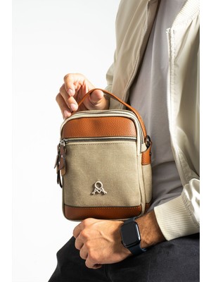 Mega Polo Erkek Kanvas Elden Tutmalı Çapraz Çanta