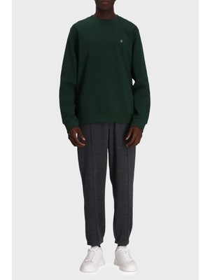 Boss Pamuk Karışımlı Regular Fit Bisiklet Yaka Sweat Erkek Sweat 50520302 385