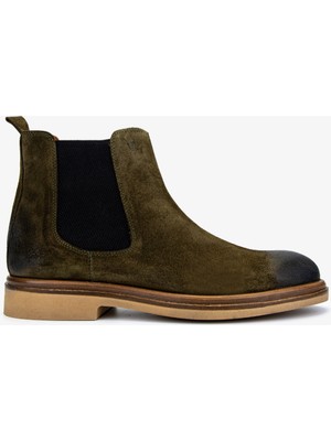 Valmenti Erkek Deri Yeşil Casual Bot 537 3570 Erk Bot SK24-25 Bosco Suet