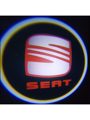 Femex Seat Araçlar Için Pilli Yapıştırmalı Kapı Altı LED Logo