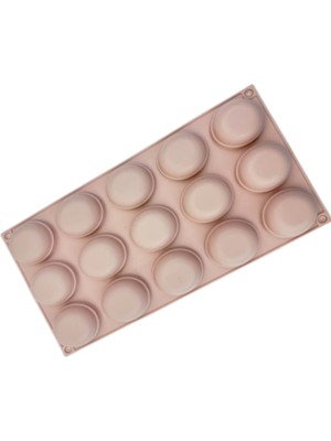 Profesyonel Silikon Yuvarlak Kalıp 15 Bölmeli