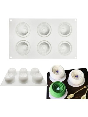 Profesyonel Silikon Kalıp 6 Bölmeli