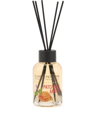 Gloria Perfume Patchuli Amber Bambu Çubuklu Oda Kokusu - Şeffaf - 150 ml