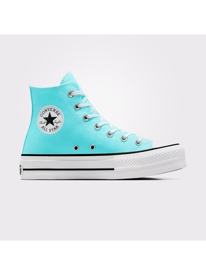 Converse Chuck Taylor All Star Lift Unisex Mavi Platform Sneaker
