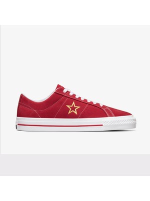 Converse Cons One Star Pro Suede Kadın Kırmızı Sneaker