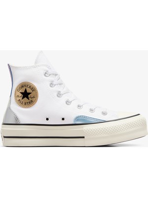 Converse All Star Lift Platform Y2K Chrome Kadın Beyaz Sneaker