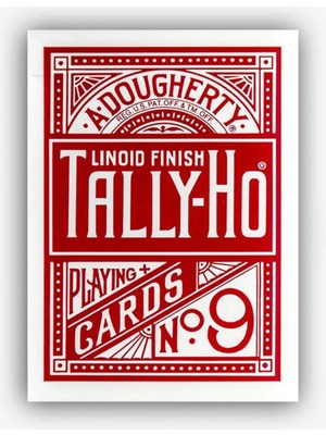 Bicycle Tally Ho Fan Back Kırmızı Oyun Kartı-Bıcycle