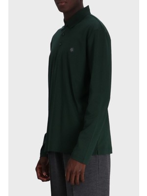 Boss Pamuklu Regular Fit Düğmeli Polo Yaka Sweat Erkek Sweat 50523917 385