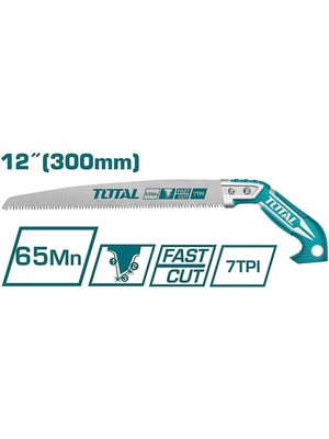 Total THT51130026 Budama Testeresi 300 mm Bağ Dal El Testeresi Plastik Saplı