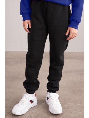 HÇM Çocuk 3 Iplik Eşofman Altı Düz Renk Ribanalı E28