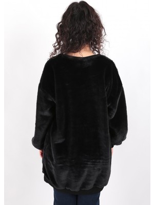 Aynaz 170008 Kadın Peluşlu Sweat Tunik