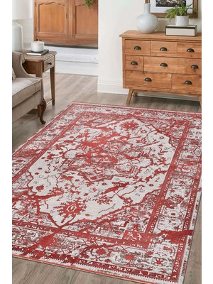 Da Vinci DJ01M Kırmızı Modern Makine Halısı