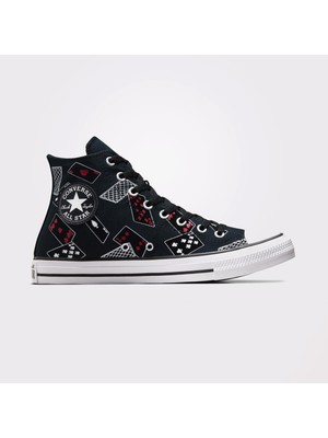 Converse Chuck Taylor All Star Cards Siyah Sneaker Hafif ve Esnek Taban Tipi