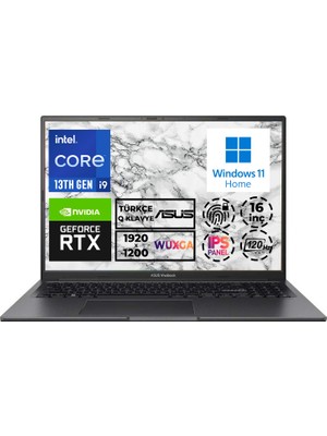 Asus Vivobook 16X I9-13900H 32GB 1tb SSD 120Hz 16" Wuxga W11H 8 GB RTX4060 Gaming K3605VV-N1070W 001