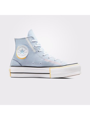 Converse Chuck Taylor All Star Lift Unisex Mavi Platform Sneaker