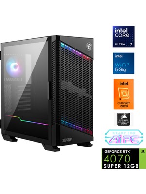 Go Gamer UFE16 Plus Intel Ultra 7 265KF Z890 64GB Ddr5 6000MHZ 2tb Gen4 SSD RTX4070 Super 240MM Sıvı Soğutma Windows 11 Pro