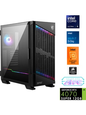 Go Gamer UFE30 Plus Intel Ultra 9 285K Z890 64GB Ddr5 6000MHZ 2tb Gen4 SSD RTX4070 Super 240MM Sıvı Soğutma Windows 11 Pro