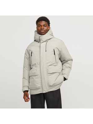 Jack & Jones Erkek Rüzgara Dayanıklı Kapüşonlu Parka - Kani