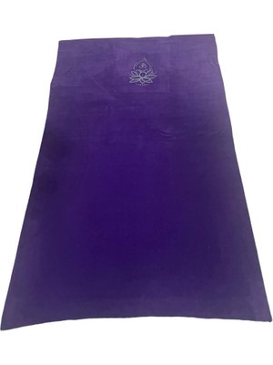 Yogaezo Lotus Çiçeği Baskılı Yoga Battaniyesi / 110X170 cm Yoga Battaniyesi / Polar Yoga Battaniyesi