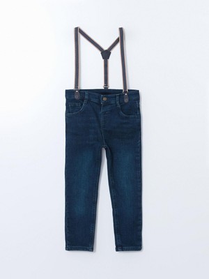 Lcw Kids Basic Erkek Çocuk Jean Pantolon ve Pantolon Askısı 2'li
