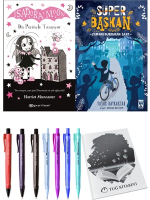 Süper Başkan Zamanı Durduran Saat ve Isadora Moon 13 Diş Perisiyle Tanışıyor 2'li Set + Hediyeli