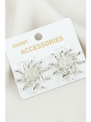 Feryal Güneş Metal Küpe