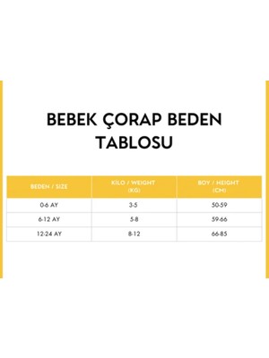 Anntibakteriyel 3 Lü Paket Medikal Bebek Çorap