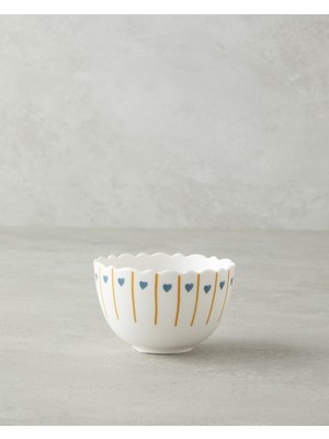 English Home Retro Hearty New Bone China Kase 10 cm Beyaz - Mavi