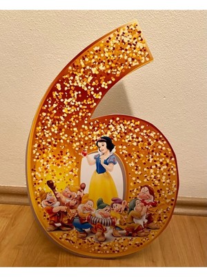 Okart Tasarım Pamuk Prenses “6” Masaüstü Ayaklı Pano