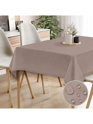 Monolisse Canvas Sıvı Geçirmez Leke Tutmaz Açık Mürdüm Masa Örtüsü