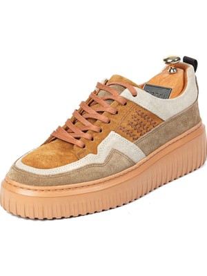 Tetri Richard Model  Deri El Yapımı Erkek Tarçın Sneaker