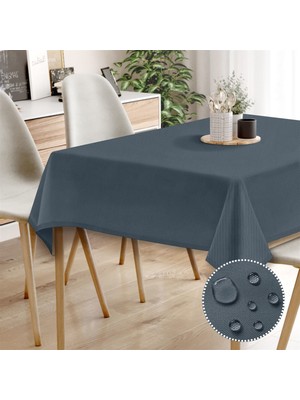 Monolisse Canvas Sıvı Geçirmez Leke Tutmaz Indigo Masa Örtüsü
