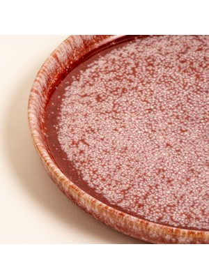 Fonte Stoneware Pasta Tabağı 17X17X2 cm Fuşya