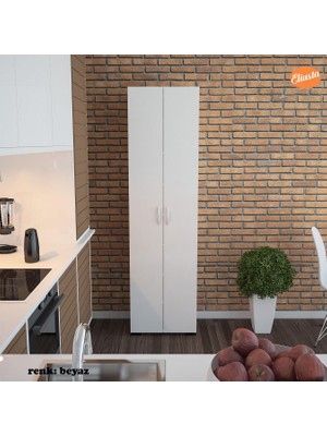 Modilayn Mutfak Dolabı Çok Amaçlı Dolap Banyo Dolabı Çocuk Odası Dolabı 8 Raflı Dolap Gardırop