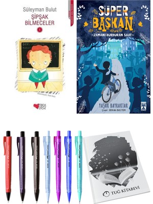 Süper Başkan Zamanı Durduran Saat ve Şipşak Bilmeceler 1 2li Set