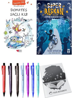 Süper Başkan Zamanı Durduran Saat ve Domates Saçlı Kız 2li Set