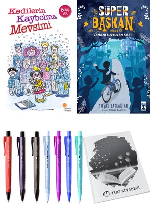 Süper Başkan Zamanı Durduran Saat ve Kedilerin Kaybolma Mevsimi 2li Set